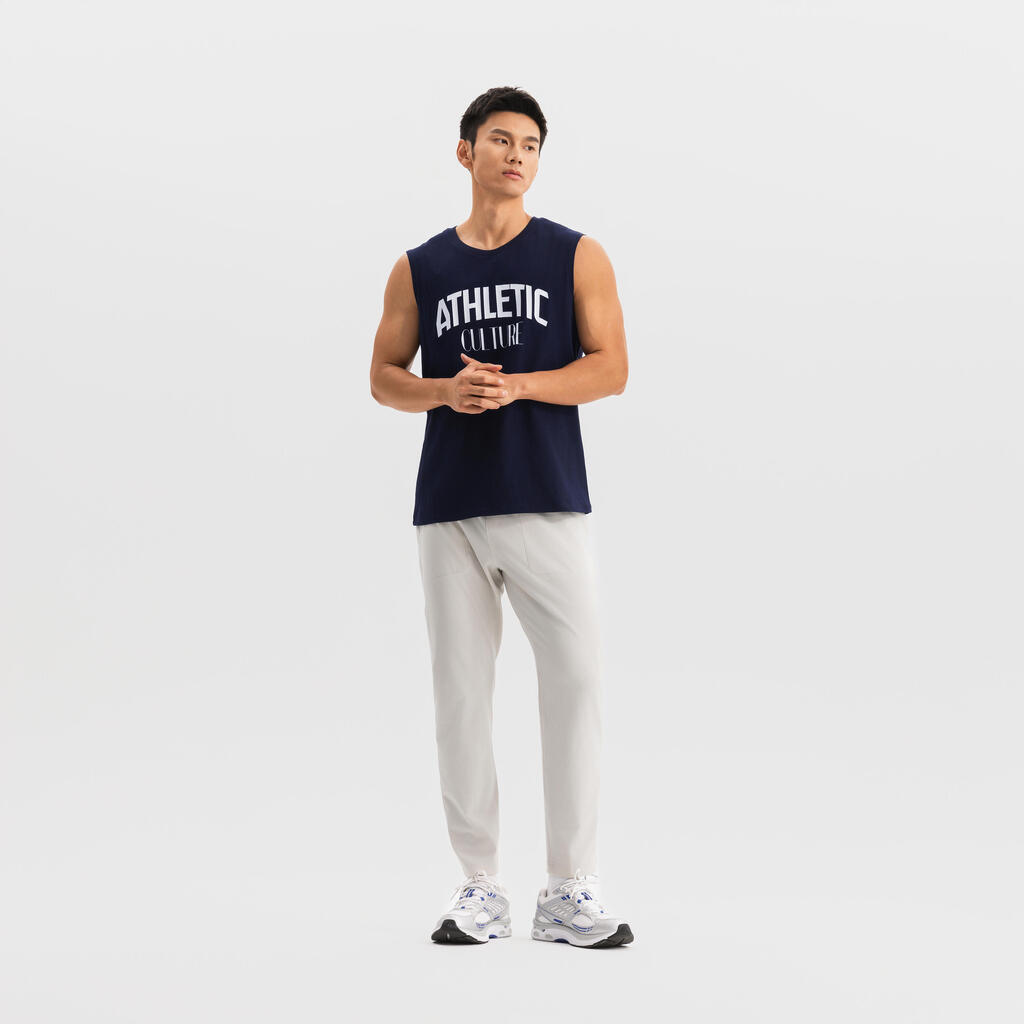 MEN COTTON TRAINING TANK COSMETO 500--blanc ultra