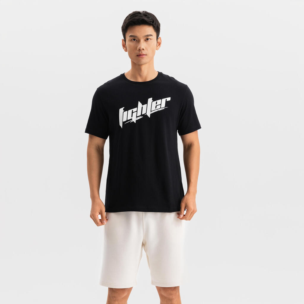 MEN TRAINING COTTON  T-SHIRT COSMETO-noir ultra