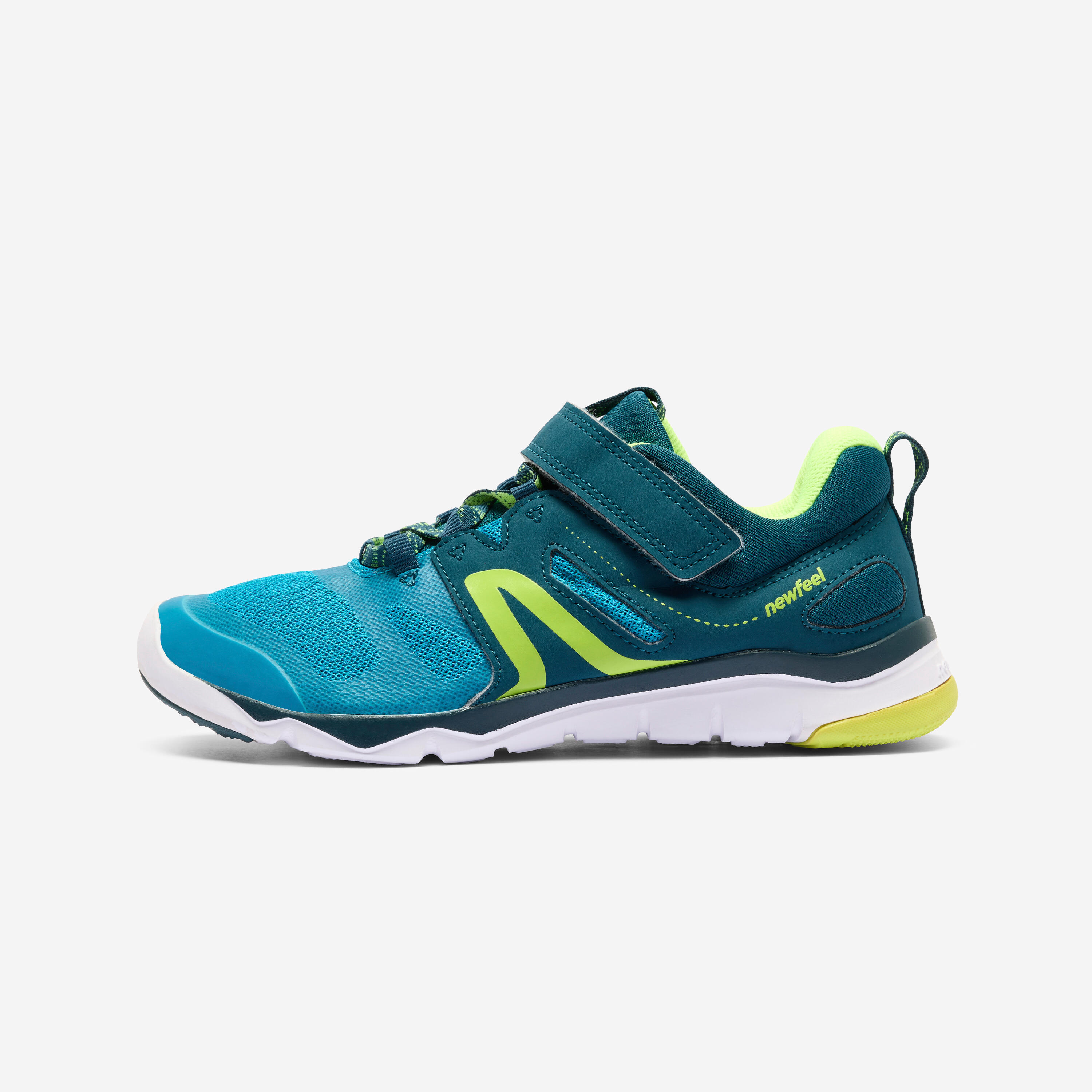 Kids’ lightweight and breathable rip-tab shoes, PW 540 blue green
