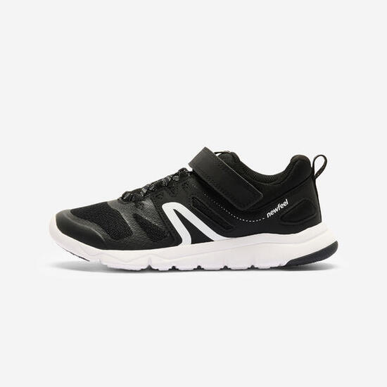 Scarpe da ginnastica bambino PW 540 leggere e traspiranti nere dal 28 al 39