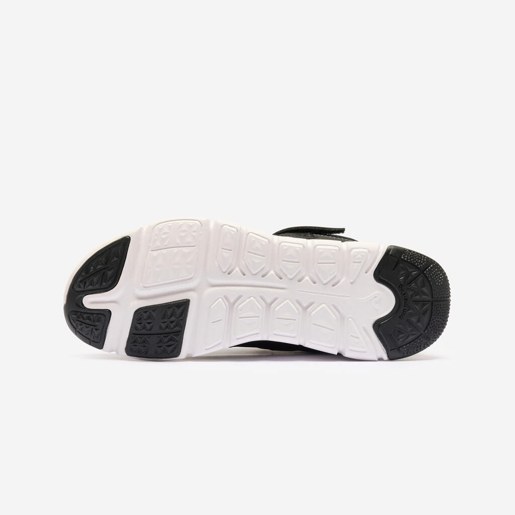 Turnschuhe PW 540 Klettverschluss atmungsaktiv Kinder - hellgrau/weiss 