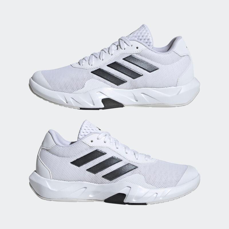 Încălțăminte Amplimove ADIDAS de fitness alb și negru Damă