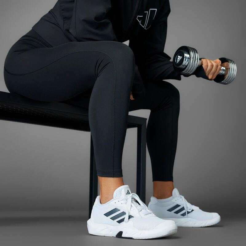 Încălțăminte Amplimove ADIDAS de fitness alb și negru Damă