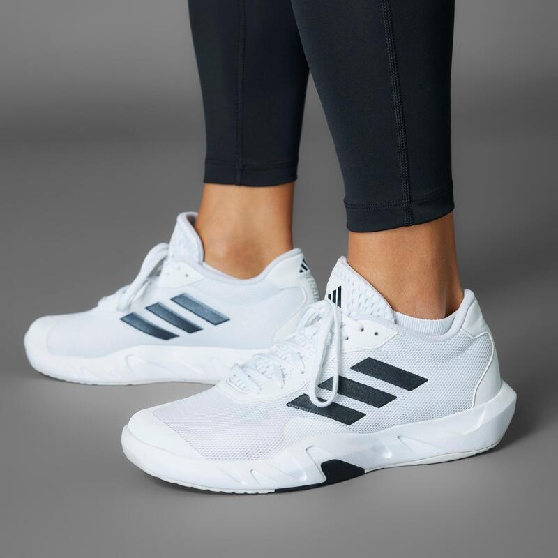 Încălțăminte Amplimove ADIDAS de fitness alb și negru Damă