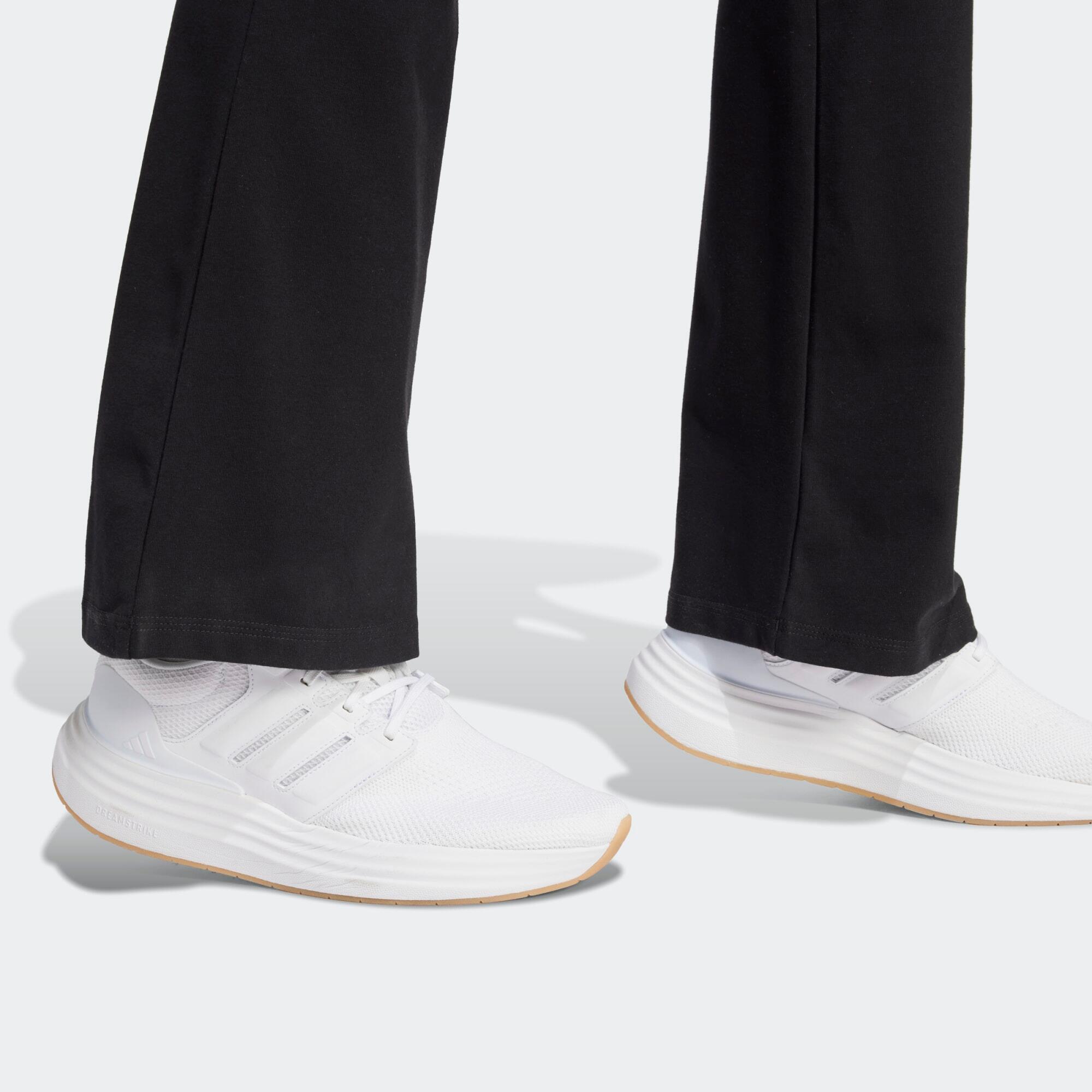 Pantaloni tuta ADIDAS donna flare leggeri neri 5/5