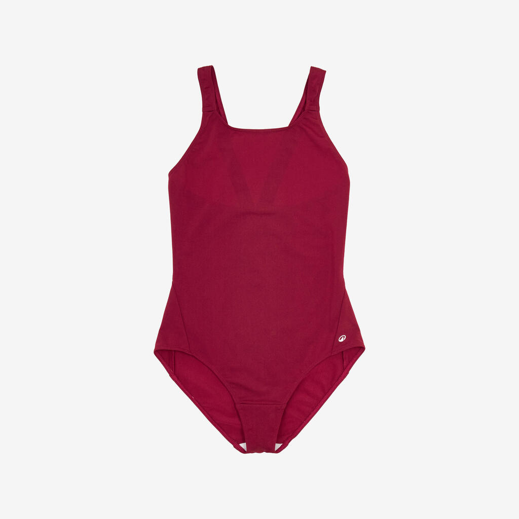 Maillot de bain 1 pièce natation Fille - 100 Vera violet