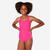 Maillot de bain 1 pièce natation Fille enfant - 100 Viki rose