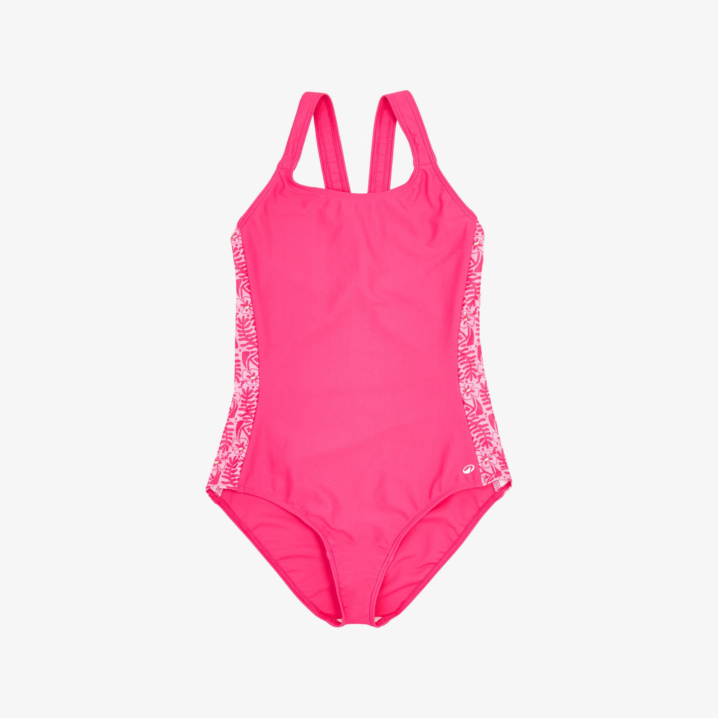 Traje de baño de natación rosa para niña 100 Viki Decathlon