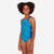 Maillot de bain 1 pièce natation Fille ado, Kamyleon fatu turquoise