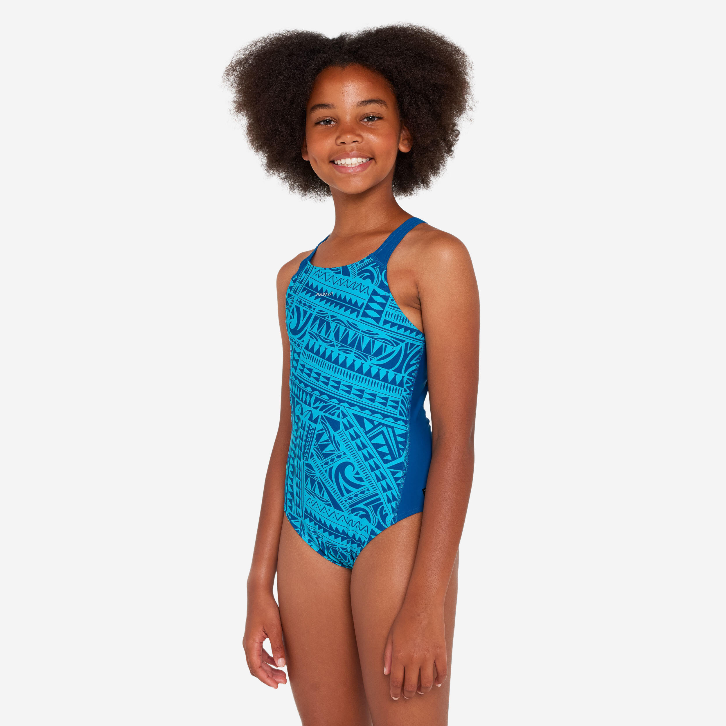 Costum intreg inot 500 Kamyleon fatu Turcoaz Fete