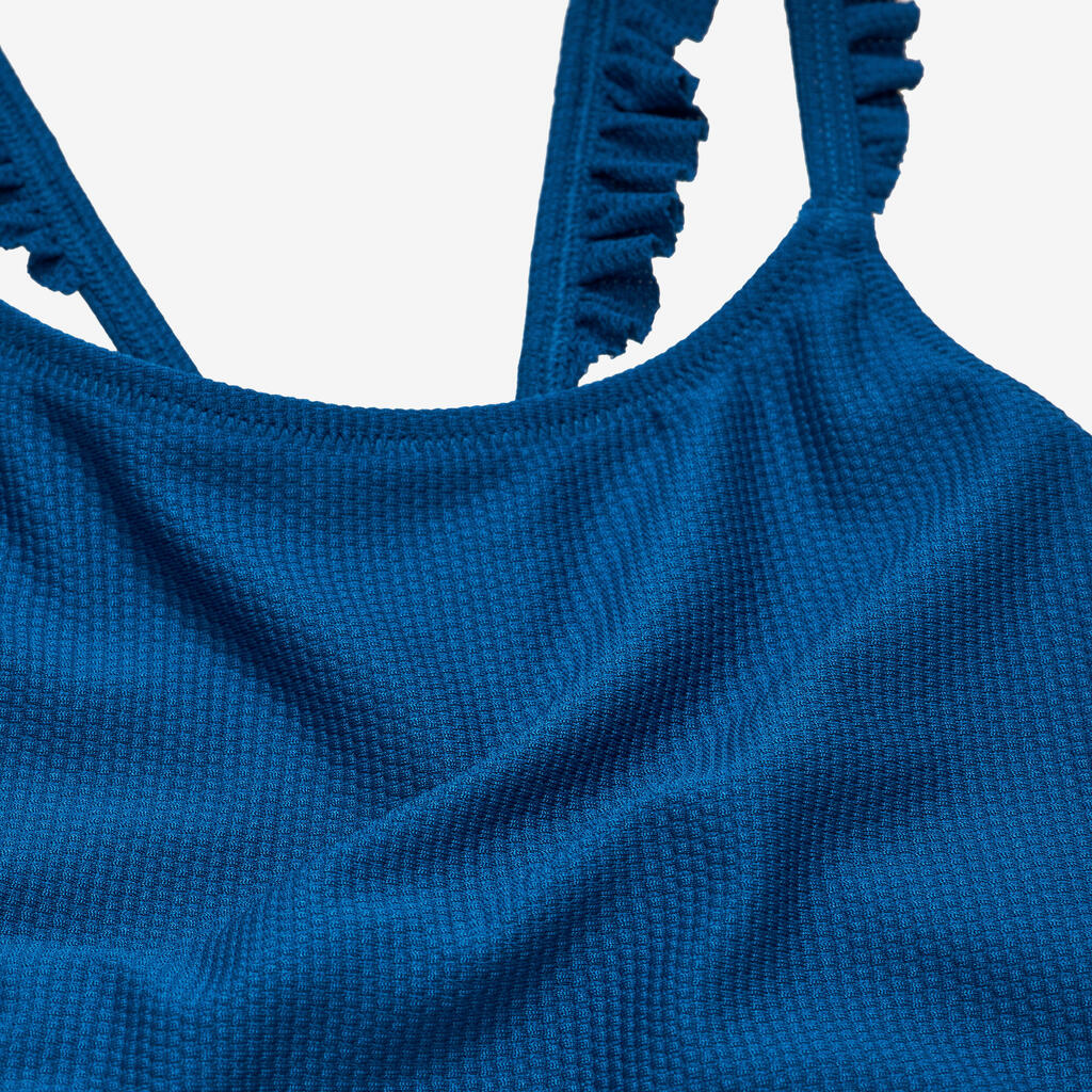 Maillot de bain 1 pièce natation Fille - 100 Lila cobe bleu