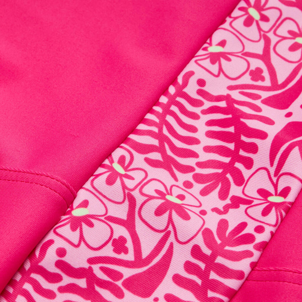 Maillot de bain 1 pièce shorty natation Fille - 100 Vega ataa pink