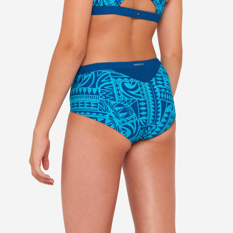 Bas de maillot de bain natation Fille - 500 Kamyleon fatu bleu turquoise