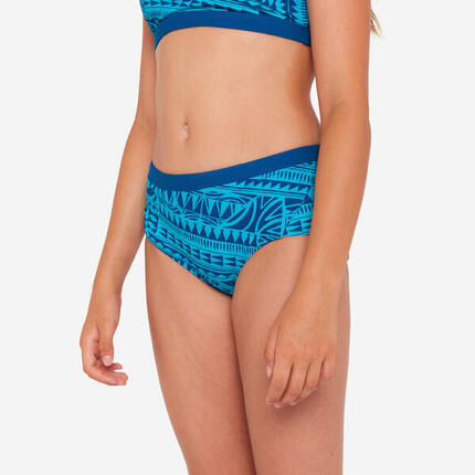 Sportbikini Hose Mädchen - 500 Kamyleon Fatu blau/türkis