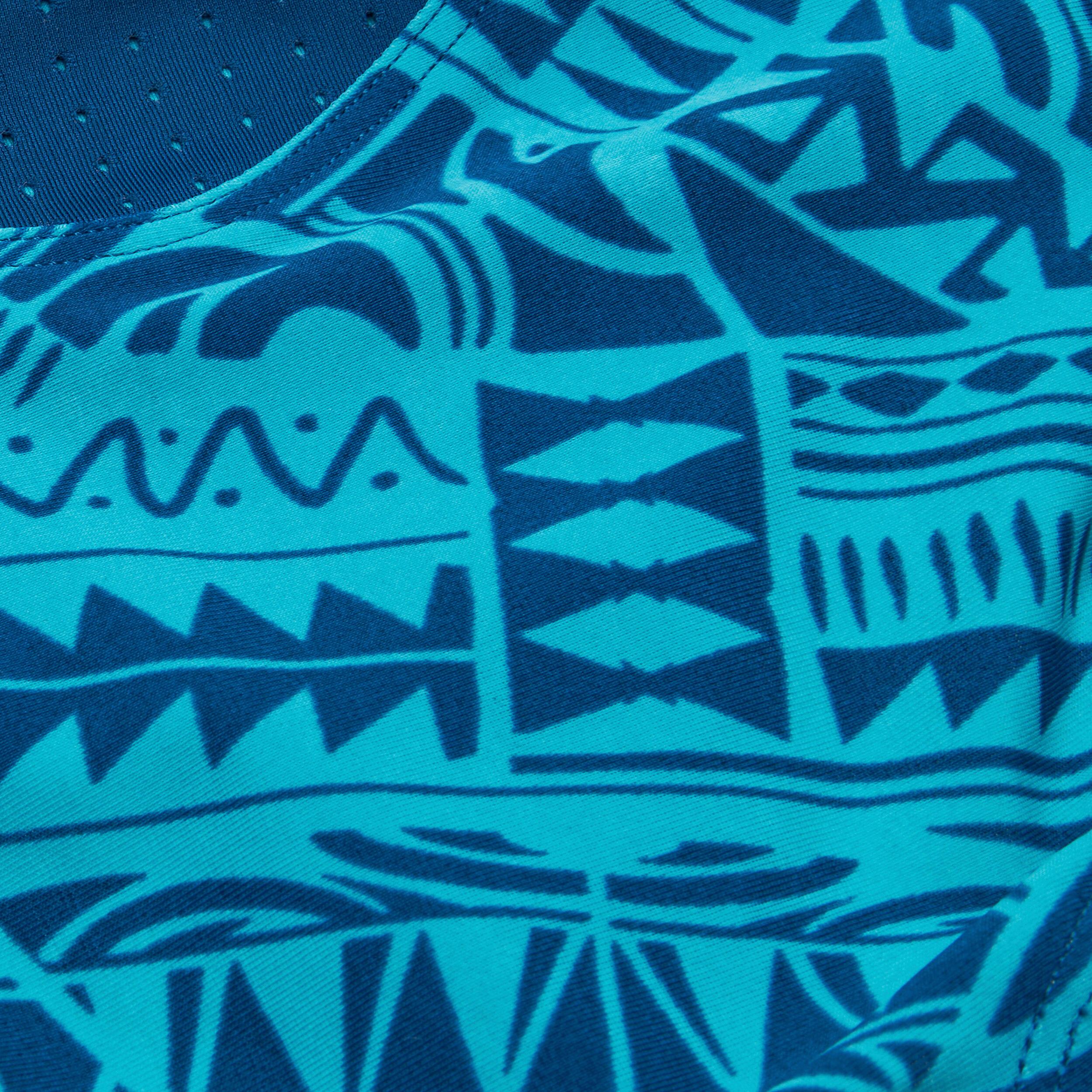 Costume slip nuoto ragazza KAMYLEON azzurro-turchese 5/6