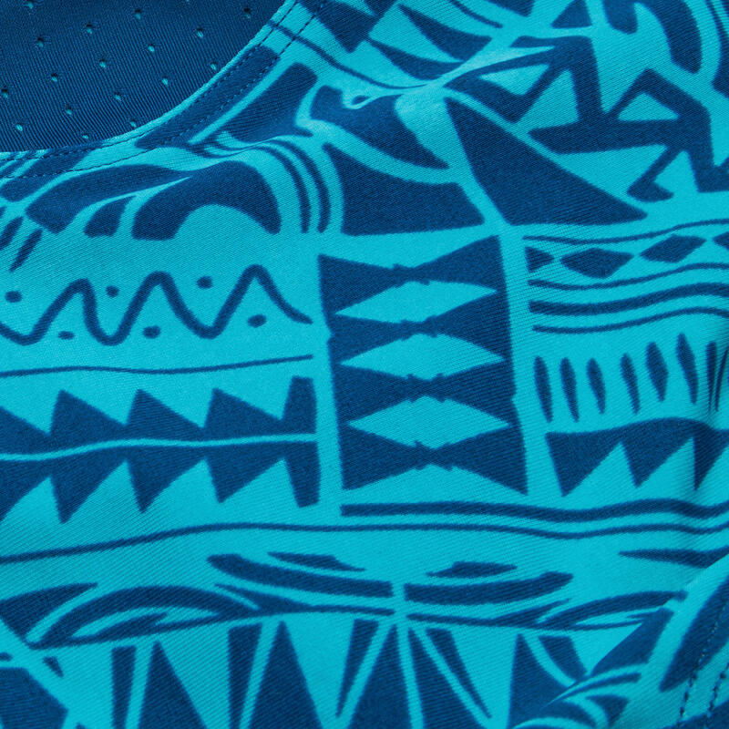 Bas de maillot de bain natation Fille - 500 Kamyleon fatu bleu turquoise