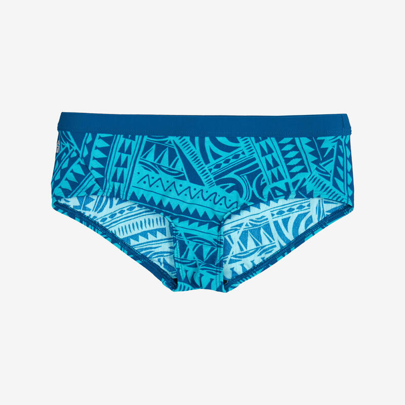 Bas de maillot de bain natation Fille - 500 Kamyleon fatu bleu turquoise