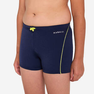 Boys' Swimming Boxer Shorts 100 Plus Lightweight & Durable Dark Blue