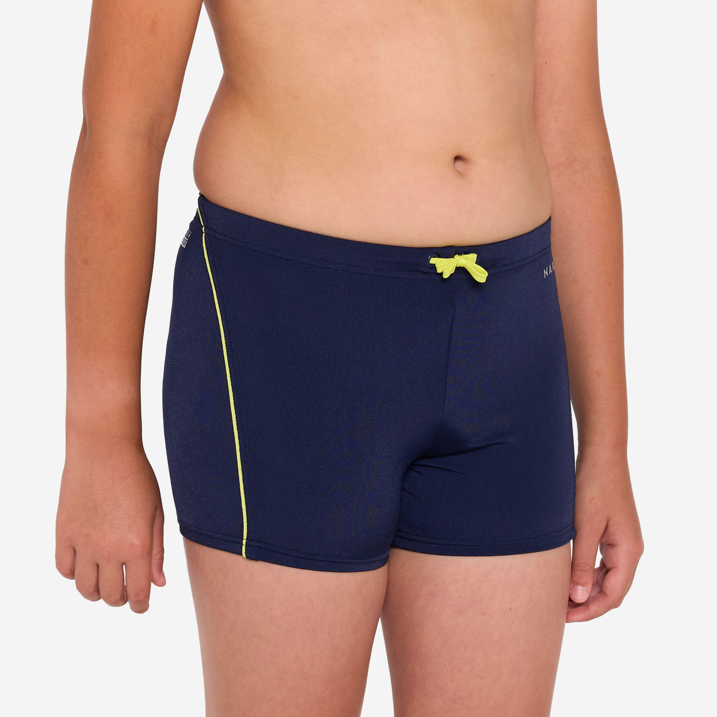 Boys' Swimming Boxer Shorts 100 Plus Lightweight & Durable Dark Blue