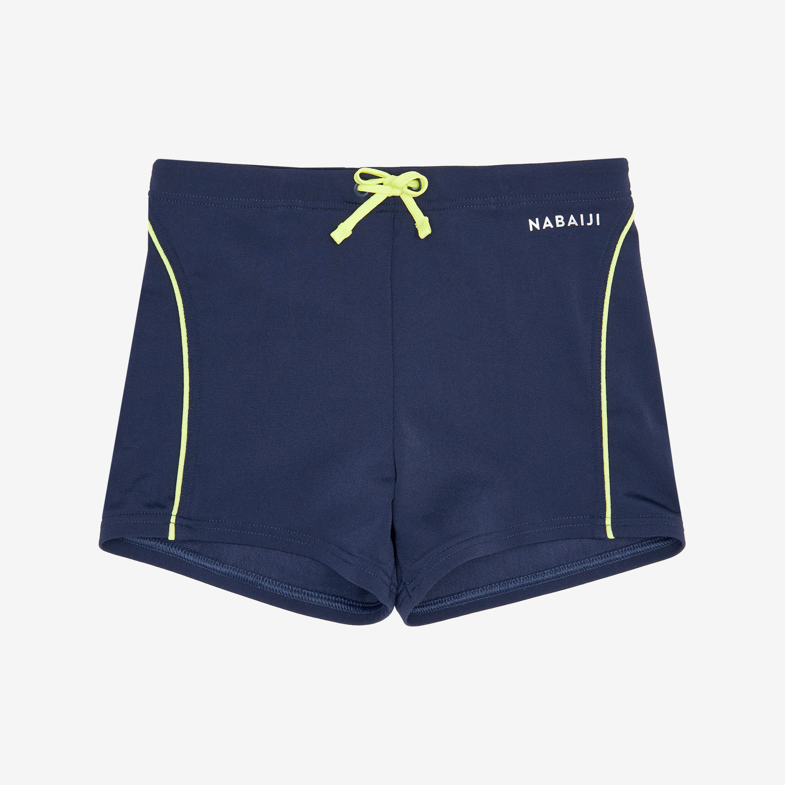 DECATHLON Chlapčenské boxerkové plavky 100 Plus tmavomodré 7-8 r (123-130 cm) · záber 7