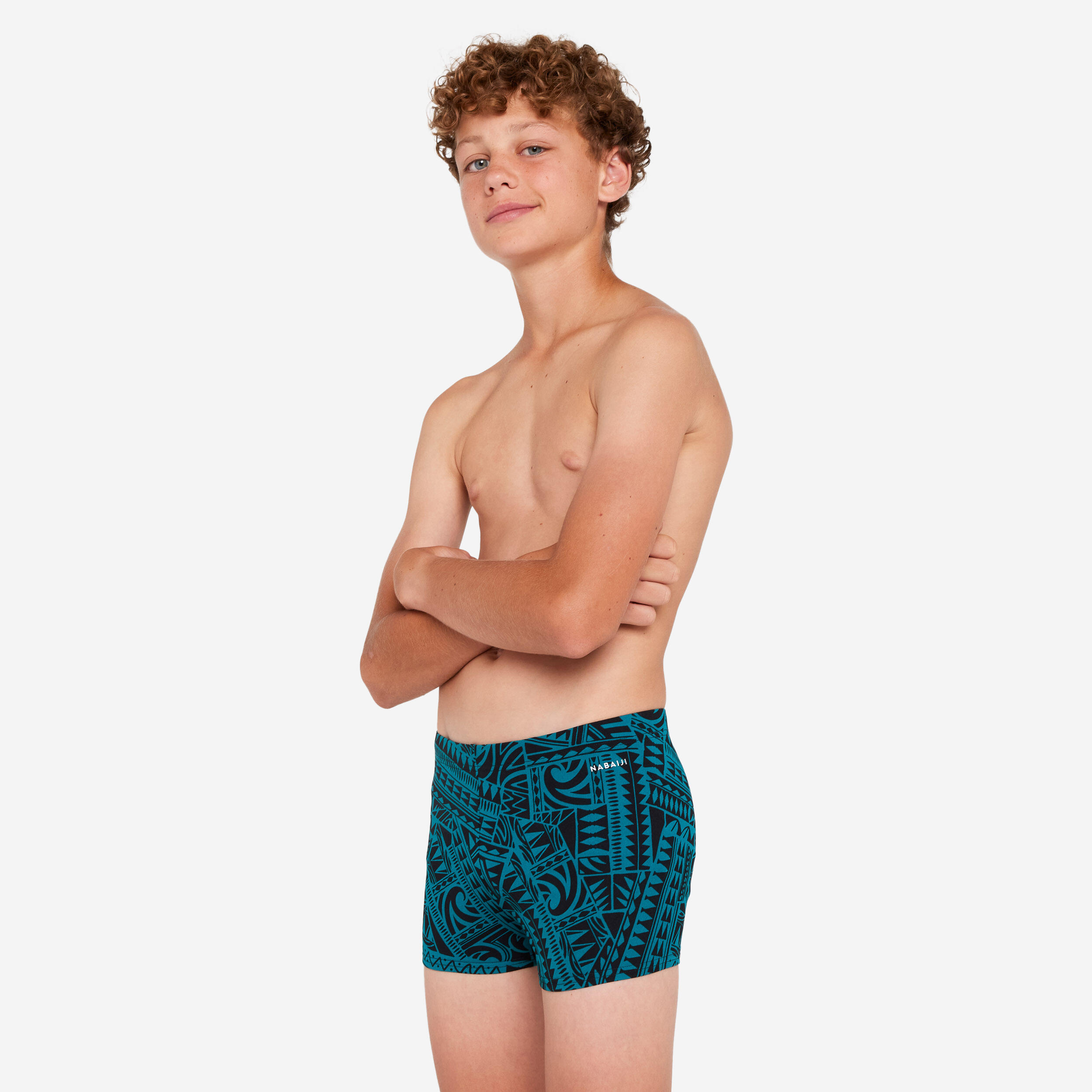 Zwemboxer voor jongens 500 Fitib Fatu 2/6