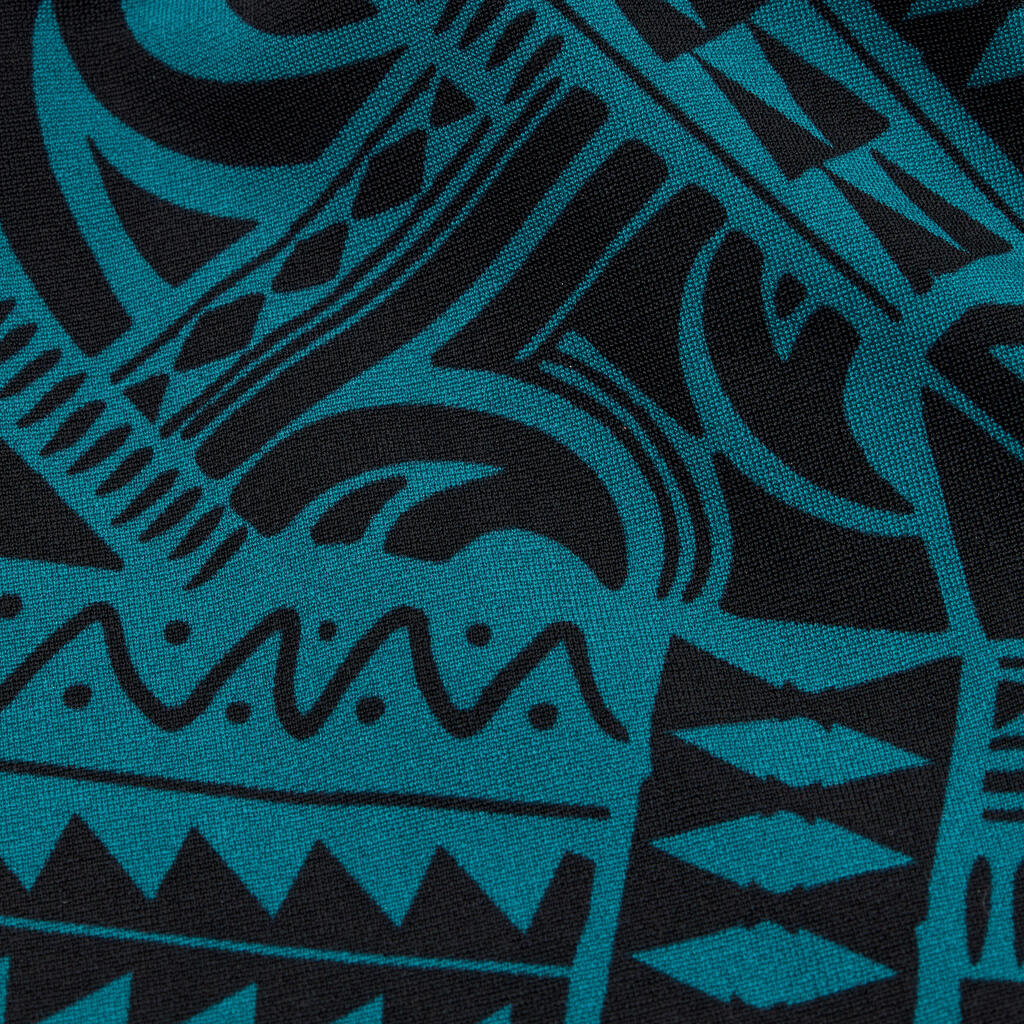Boy’s swimming briefs - 500 Fitib shark black blue