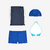 Kit de natation Garçon : maillot de bain, lunettes, bonnet, sac - 100 Bleu