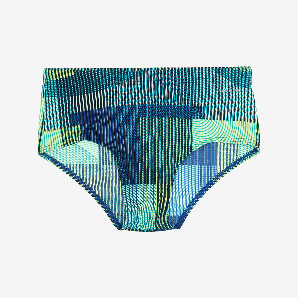 Boys' swimming trunks - Side blue green