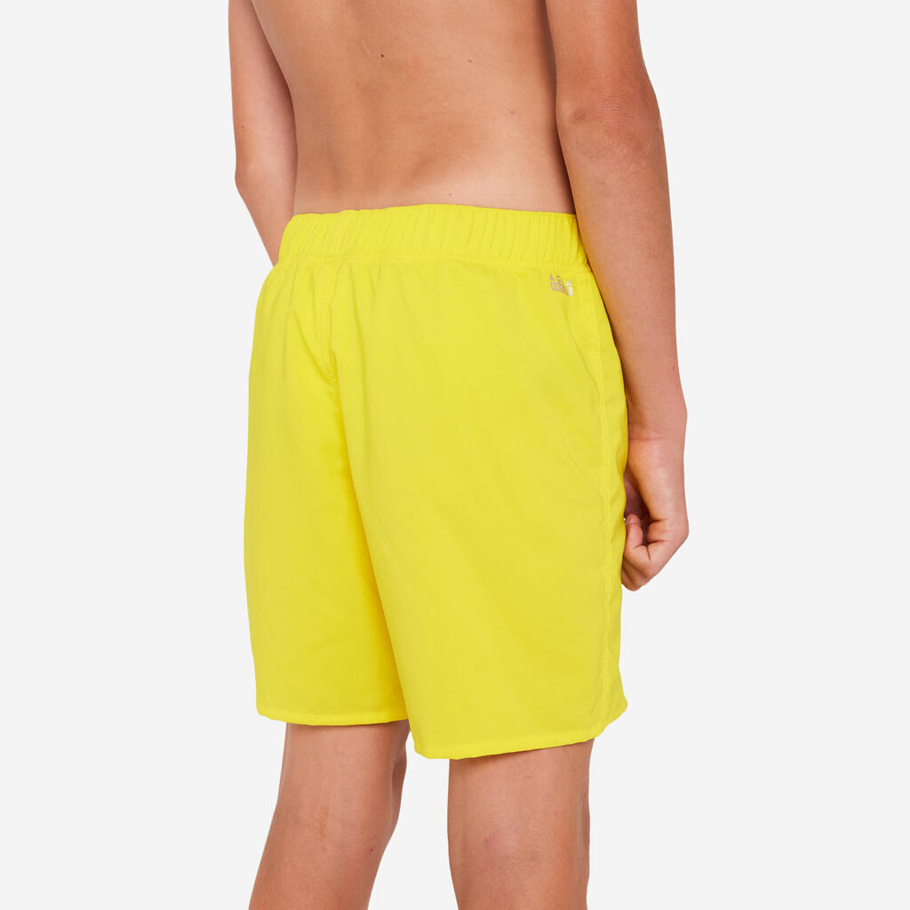 Short de bain natation Garçon - 100 jaune