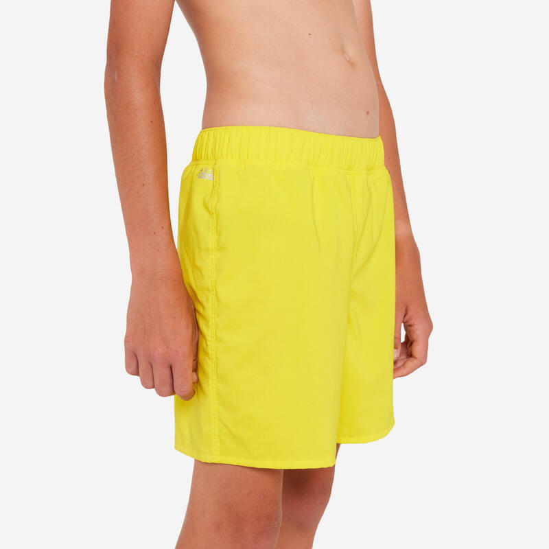 Calções de banho de natação Rapaz - 100 amarelo