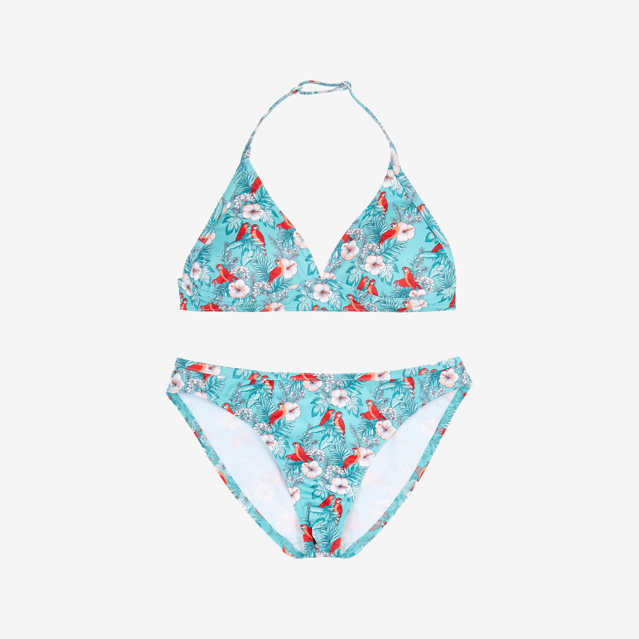 Meisjes bikiniset, 500 Tali Turquoise bloemen 4/4