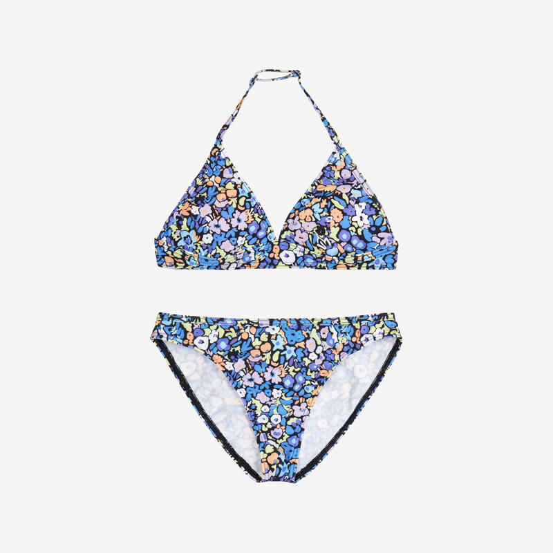 Costum de baie 2 piese surf Tali Print floral Multicolor Fete