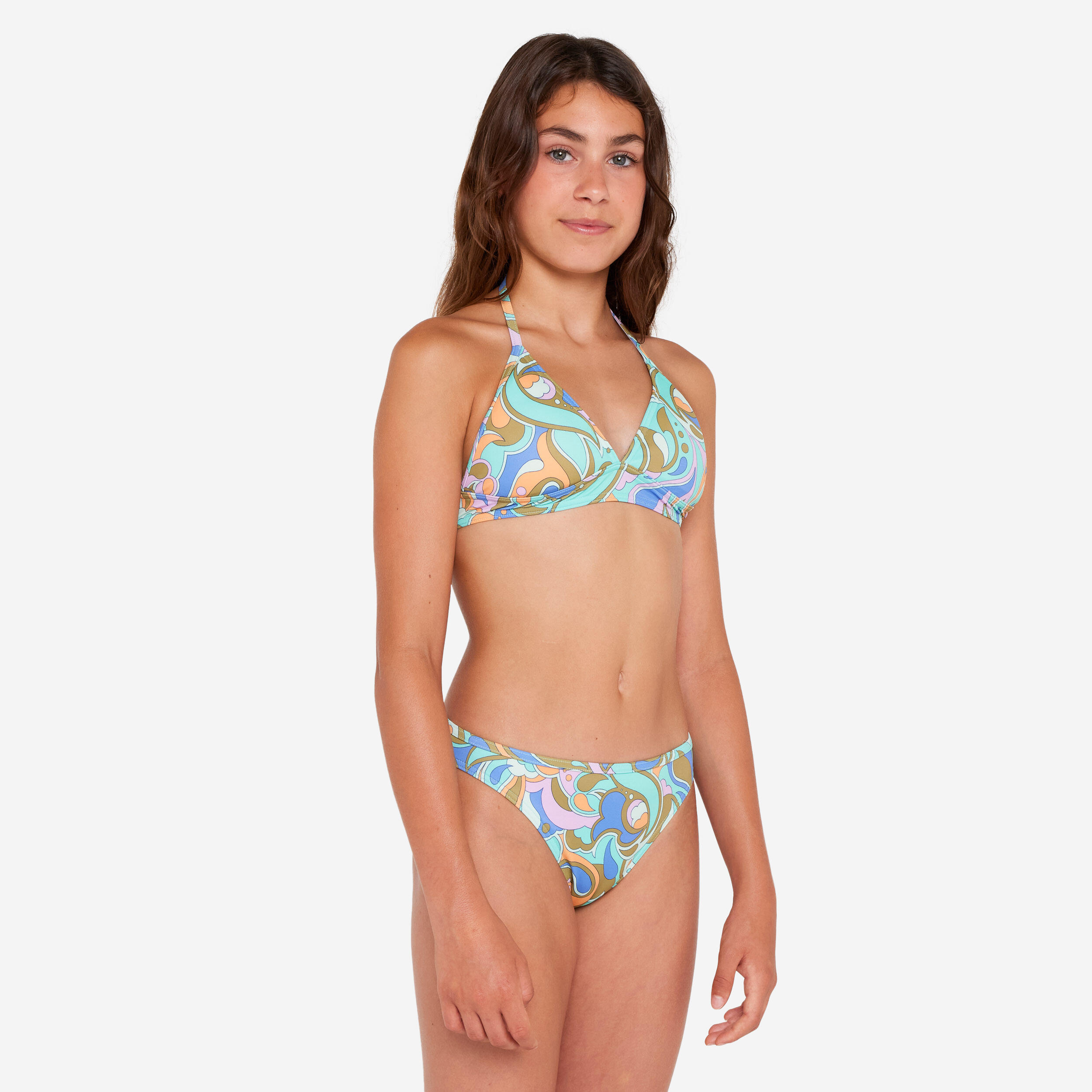 Meisjes bikiniset, 500 Tali Aqua-multicolor 2/4