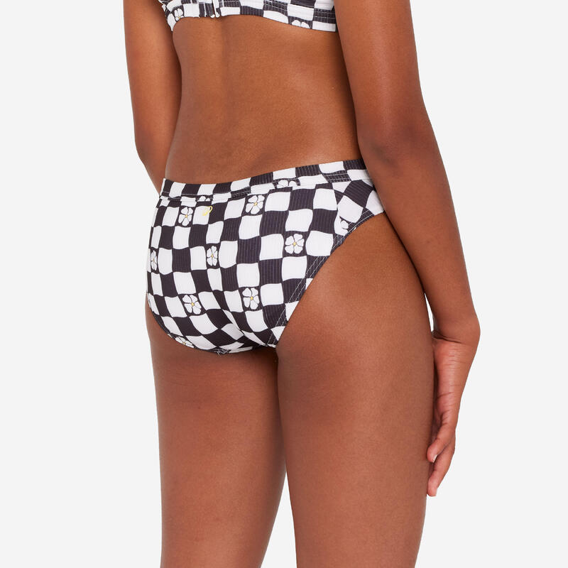 Slip de baie surf Alma hao Negru și alb Fete