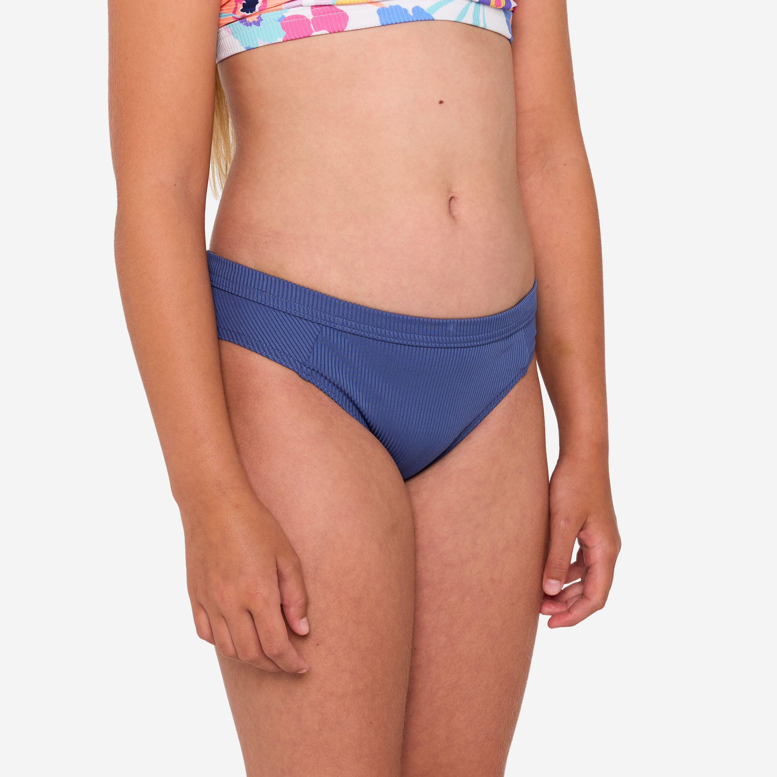 Girl’s surf bikini bottoms - Alma hao navy blue 3/6