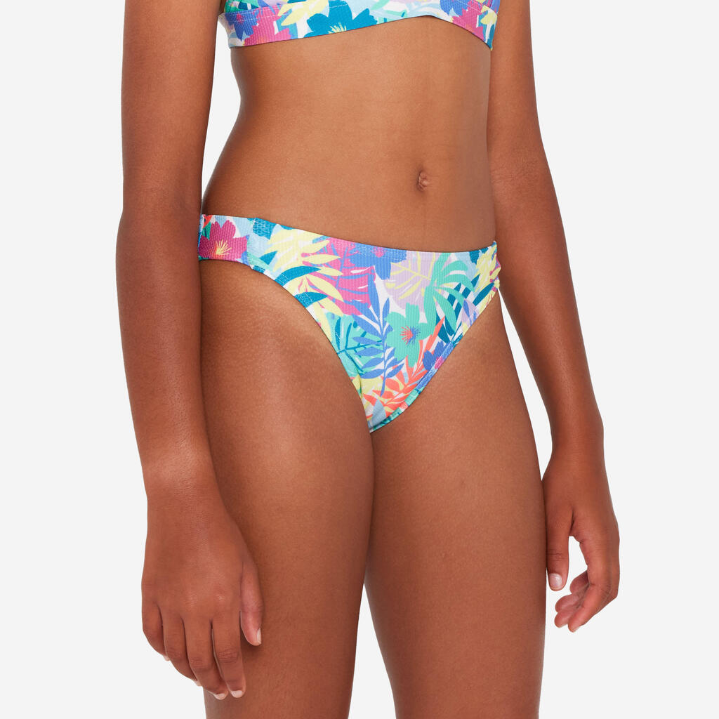 Girl’s surf swimsuit bottoms - Bruna blue and white