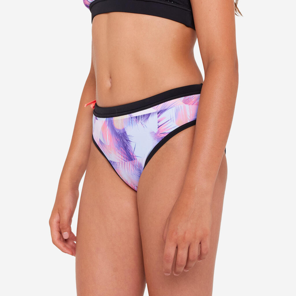 Girls’ surfing drawstring swimsuit bottoms - Mas posy pink