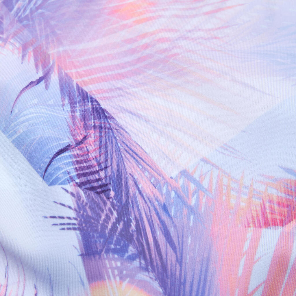 Bas de maillot de bain à cordon surf Fille - Mas posy rose
