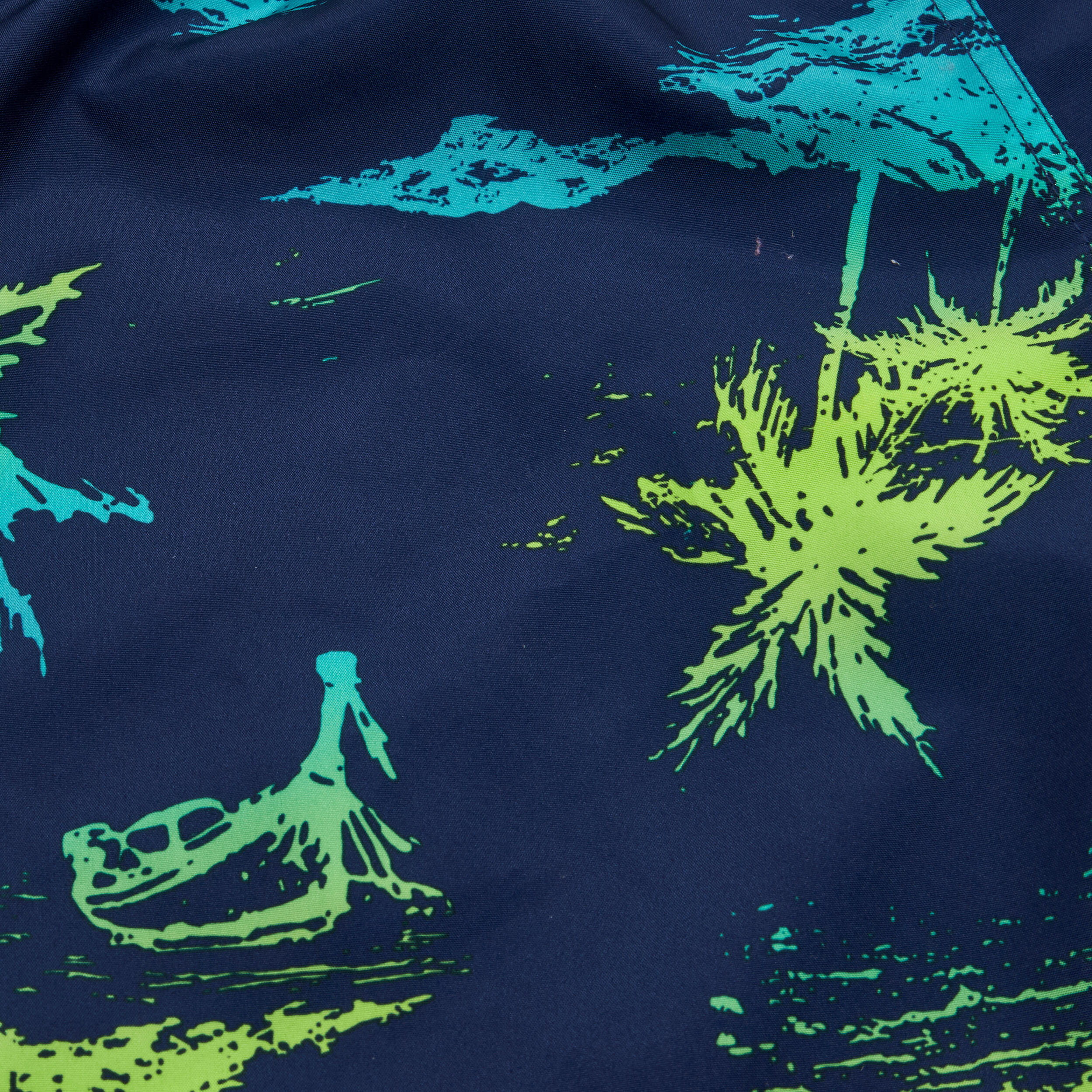 Boardshort voor surfen jongens 100 Stories donkerblauw 5/6