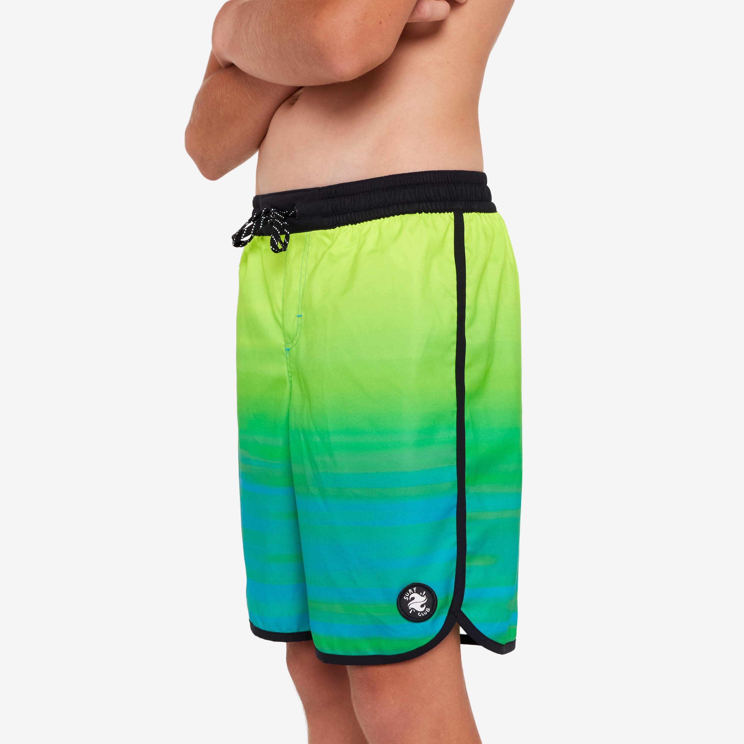 Șort de baie Boardshort 500 Offshore Verde și albastru