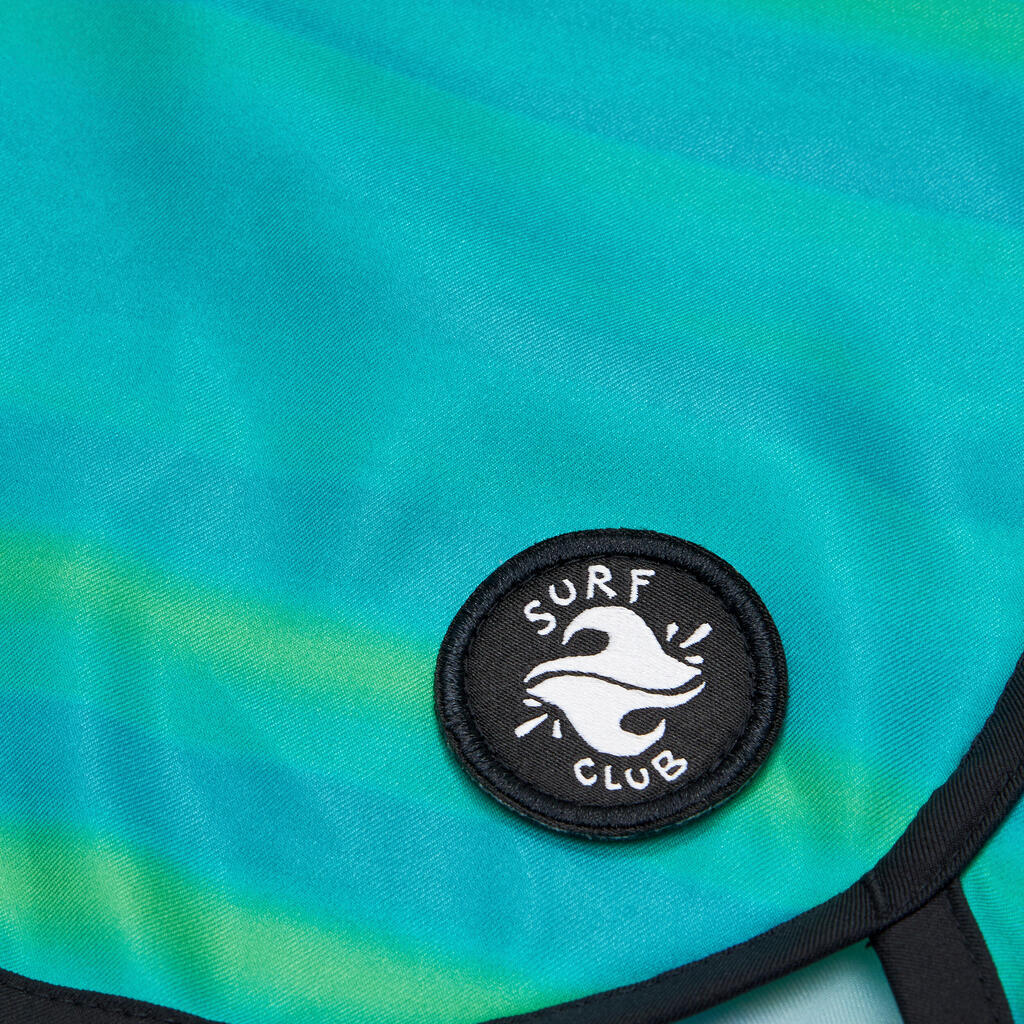 Boardshort surf Garçon - 500 Offshore vert et bleu
