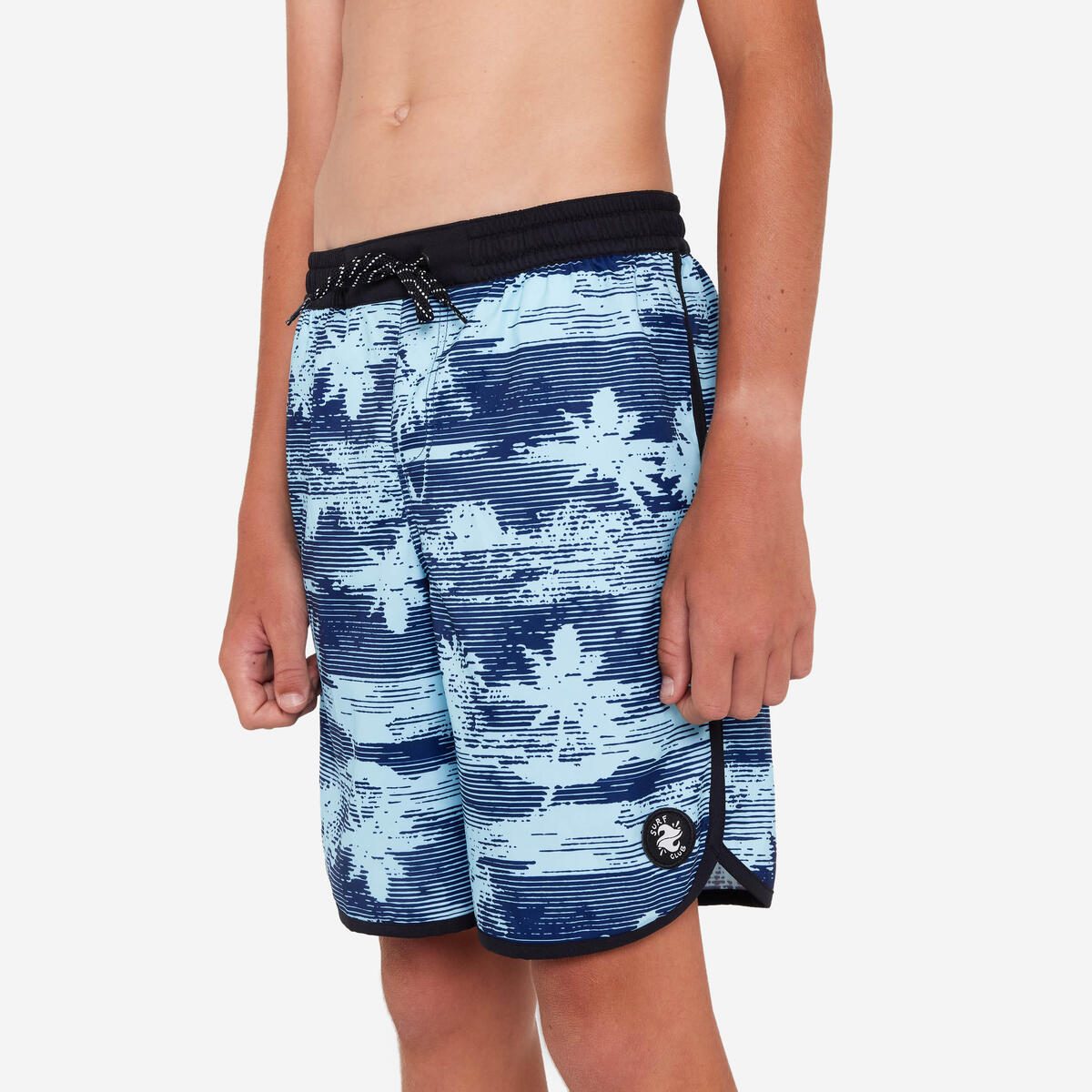 Boardshort surf Garçon - 500 View bleu