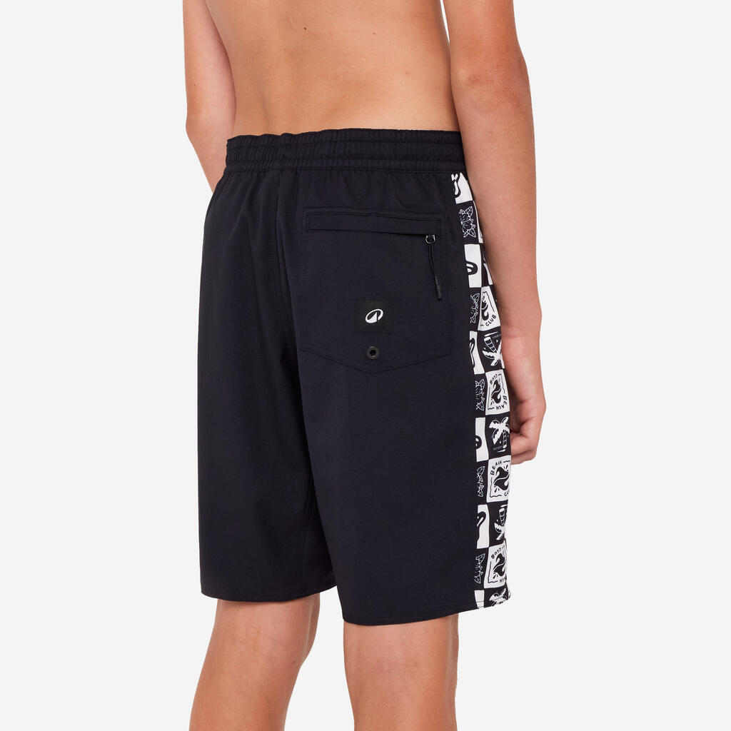 Boardshort surf Garçon - 900 Band noir