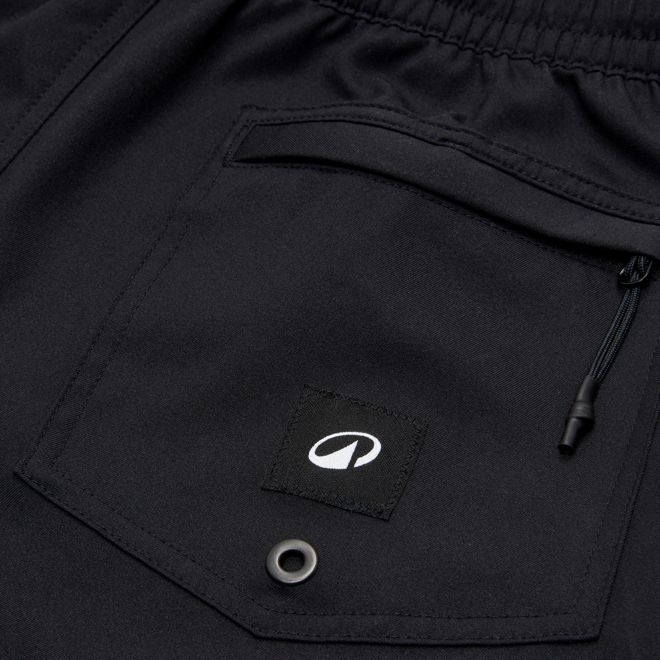 Short de surf garçon - Band noir - OLAIAN