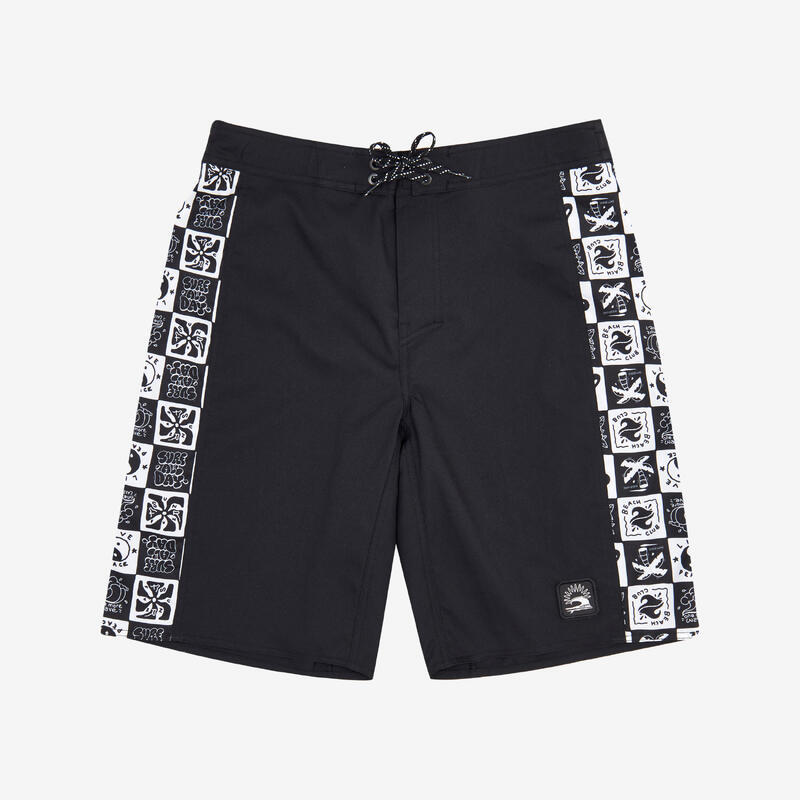 Çocuk Uzun Deniz Şortu/Boardshort - Siyah - 900