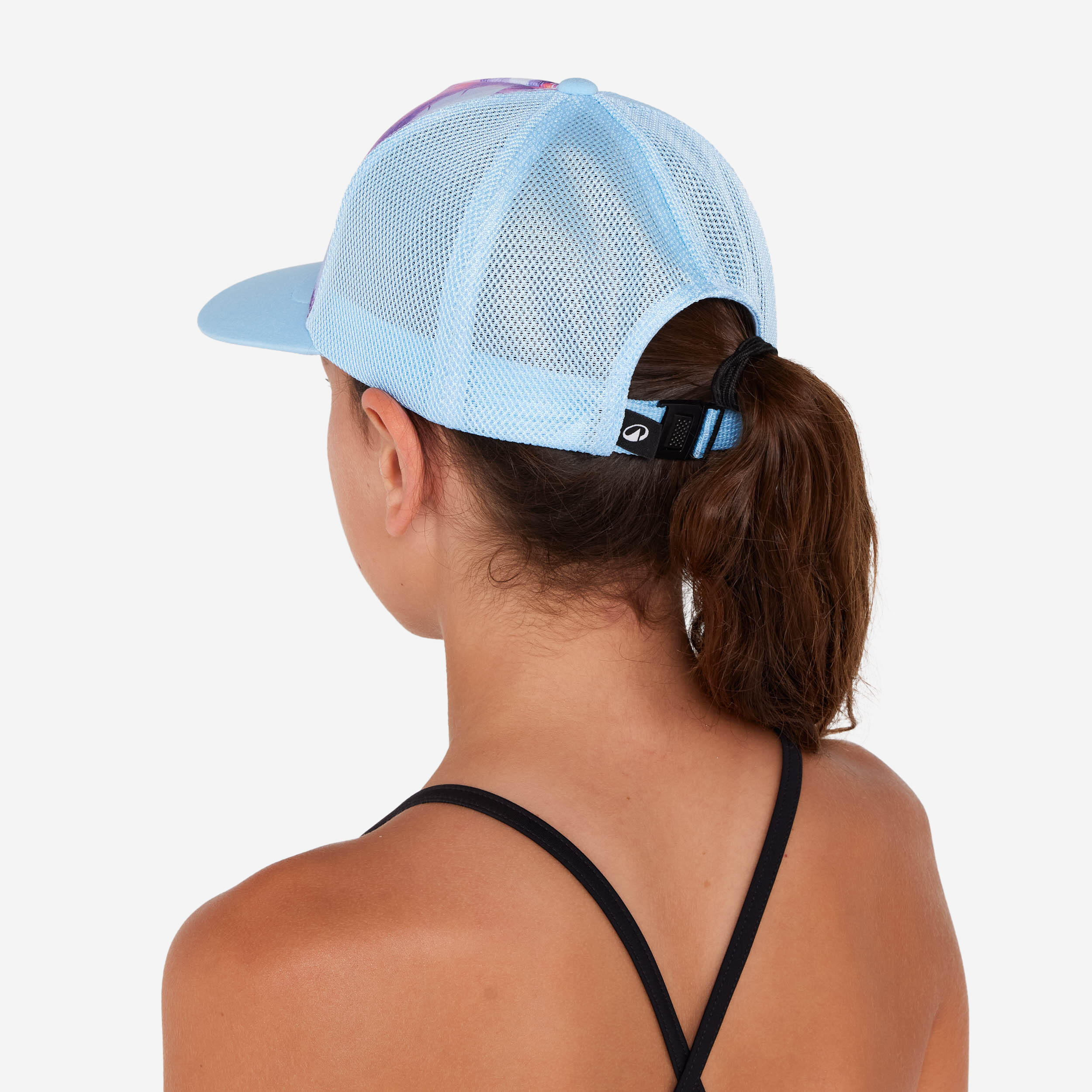 DECATHLON Detská šiltovka Trucker Surf Posy modrá S (53-56 cm) · záber 4