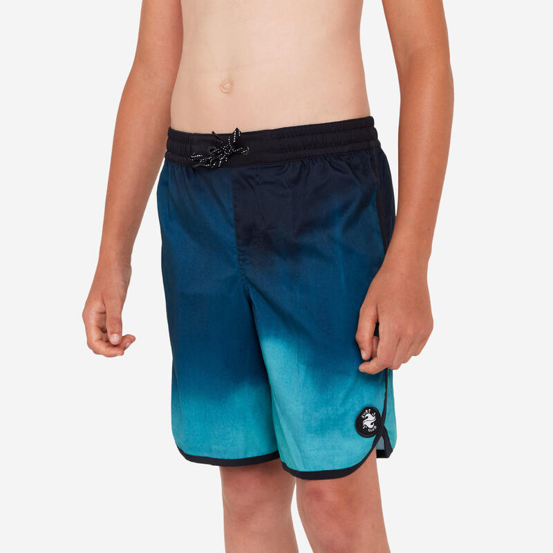 Boardshorts 500 blau/schwarz