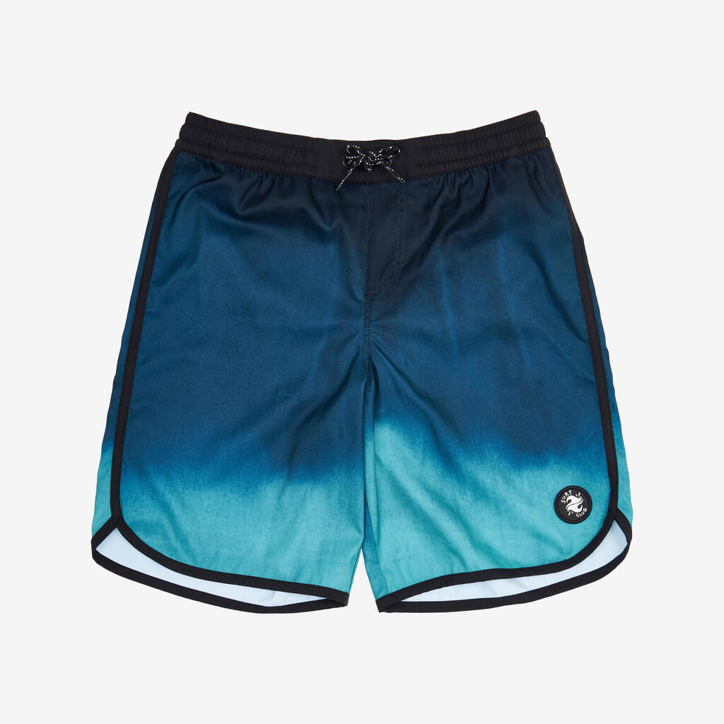 Boardshort surf Garçon - 500 View bleu