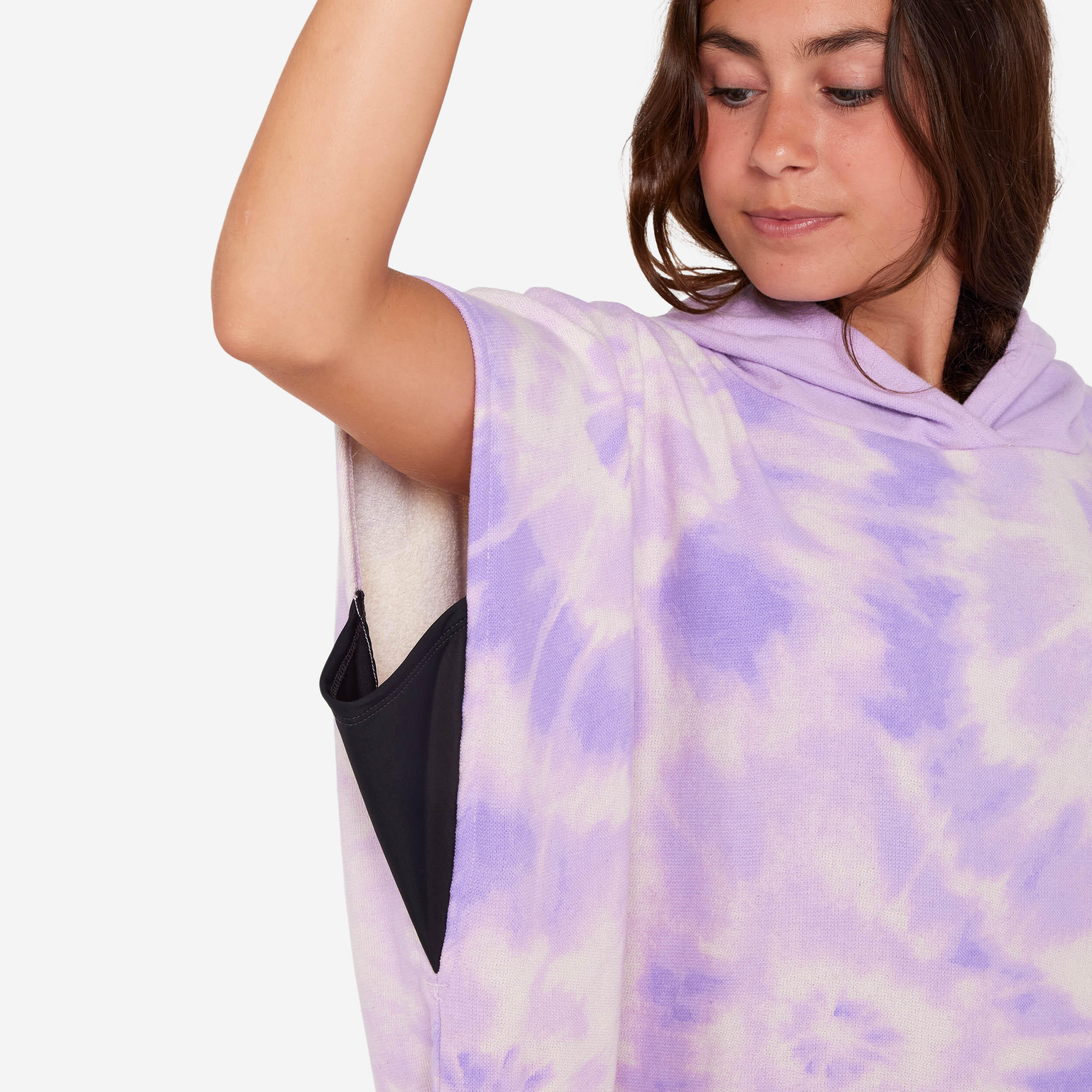Surfponcho voor kinderen 550 Mood paars 5/8