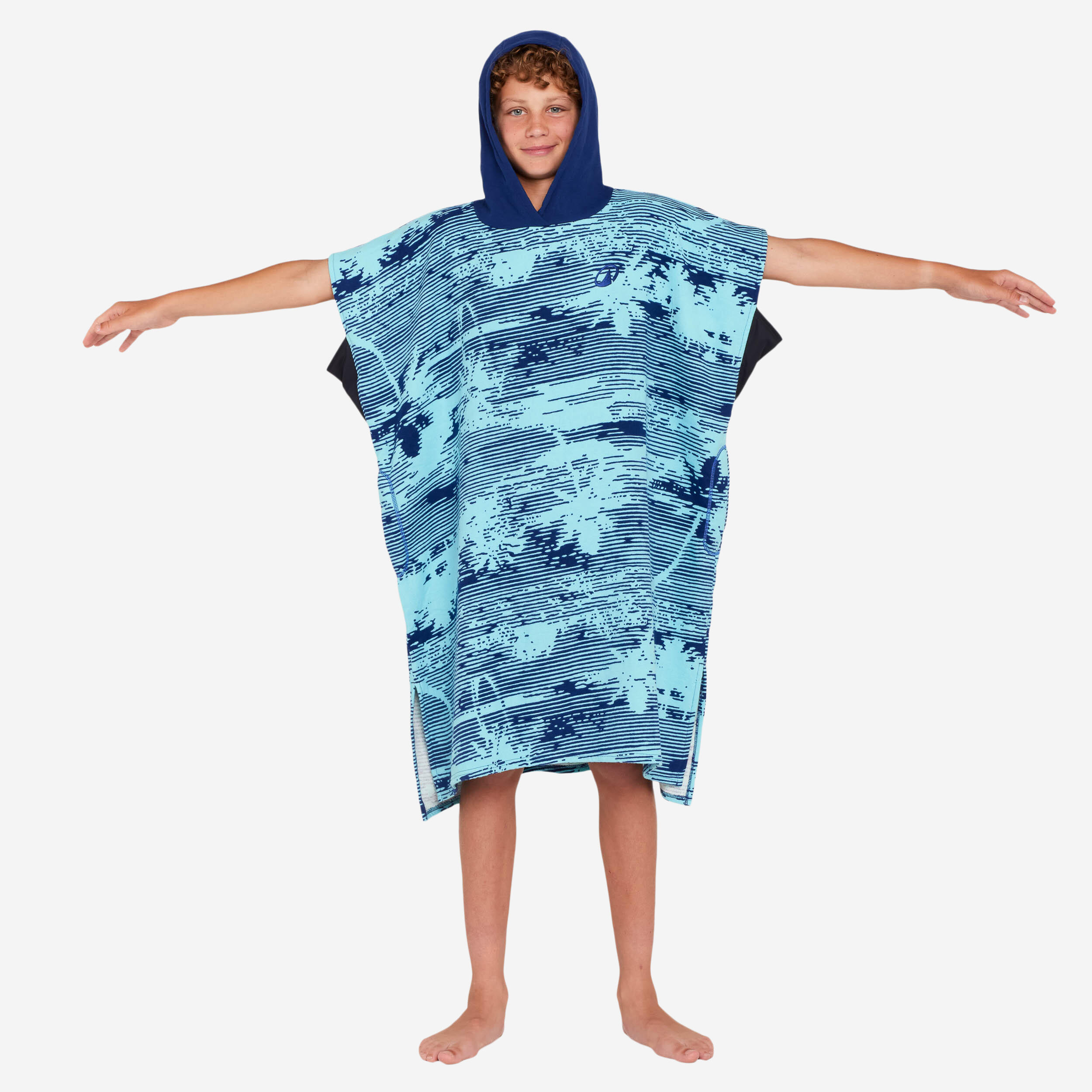 Surfponcho voor kinderen 550 View blauw 3/7